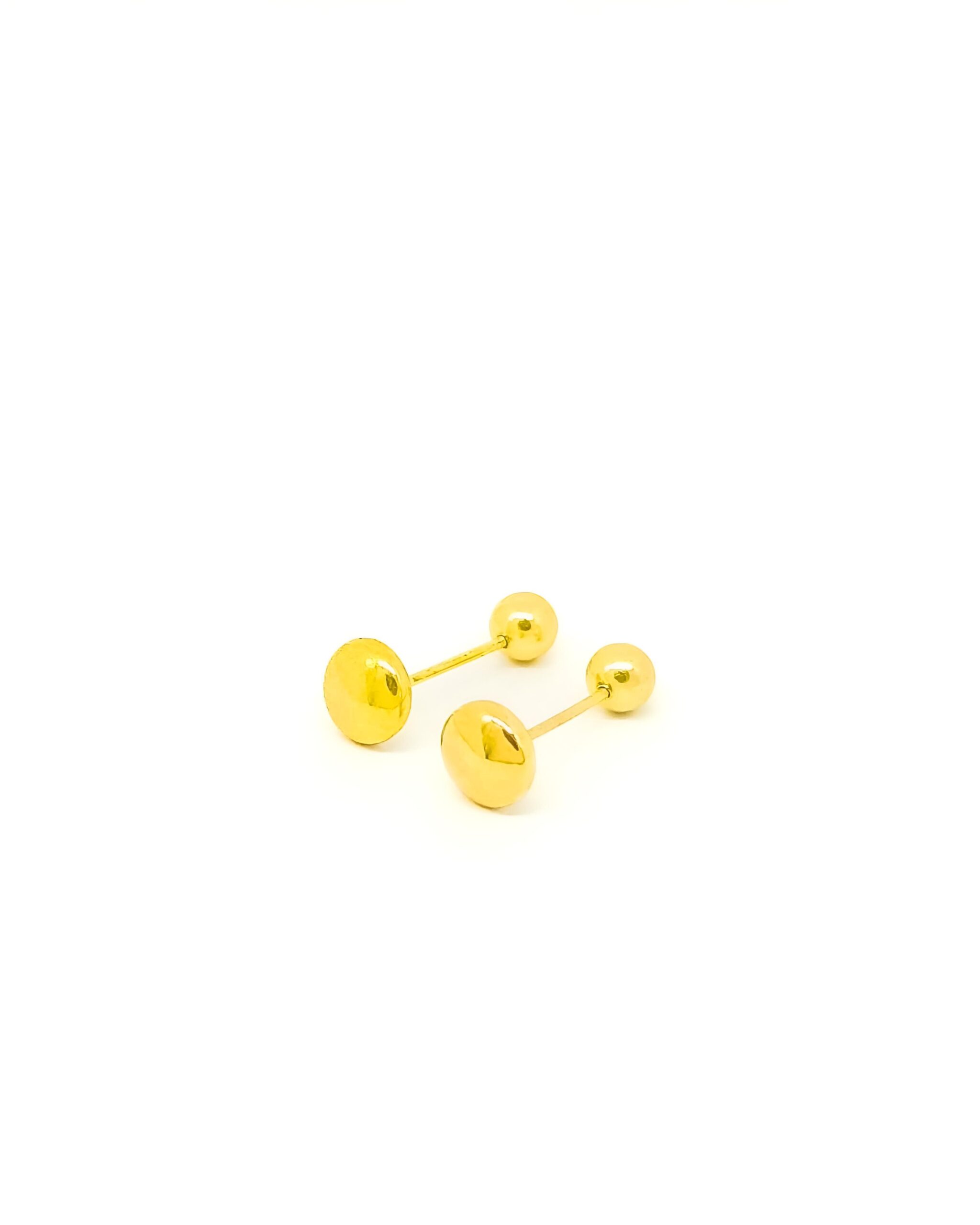 Aretes de oro 18k Lenteja reversibles