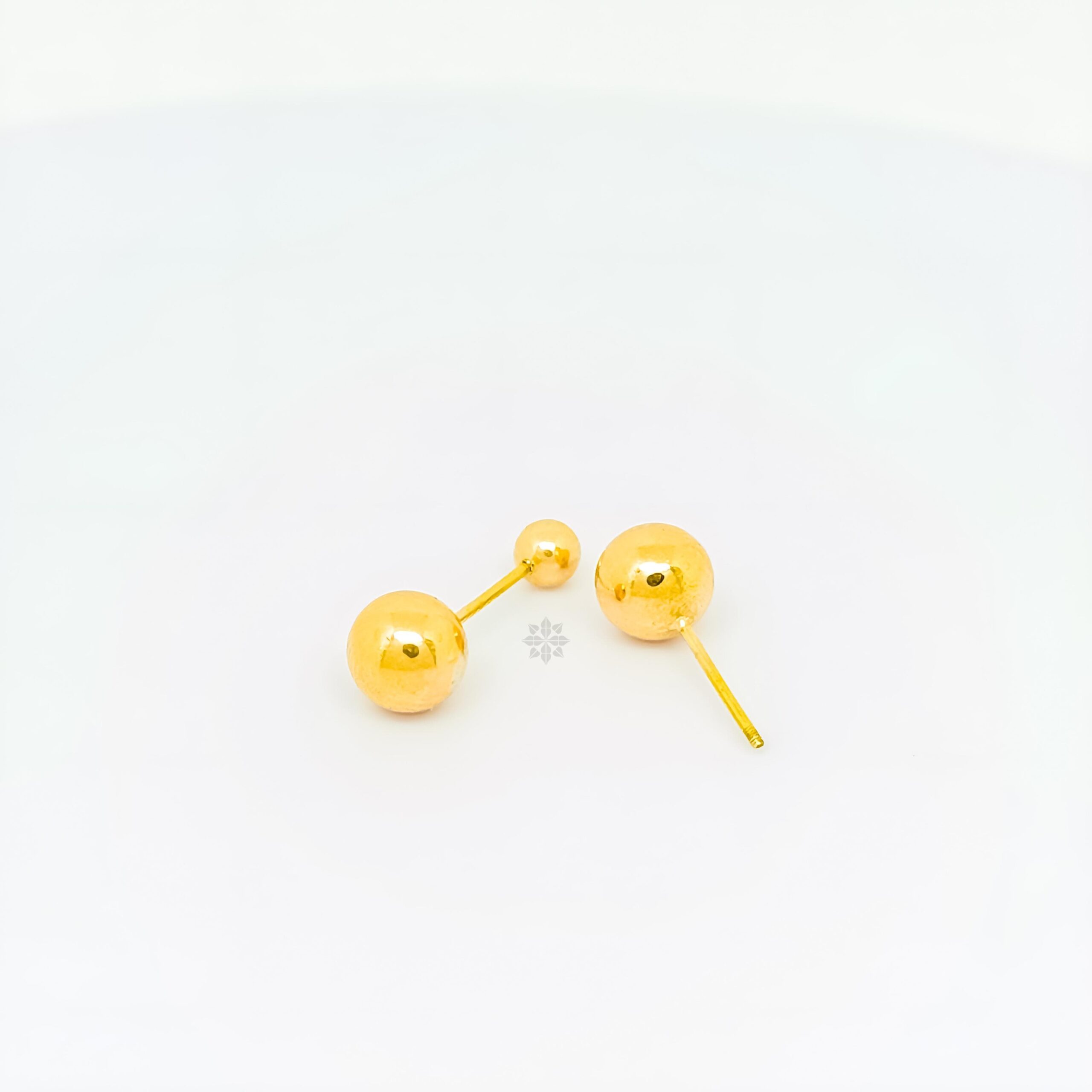 Aretes de oro 18k Bomba reversibles