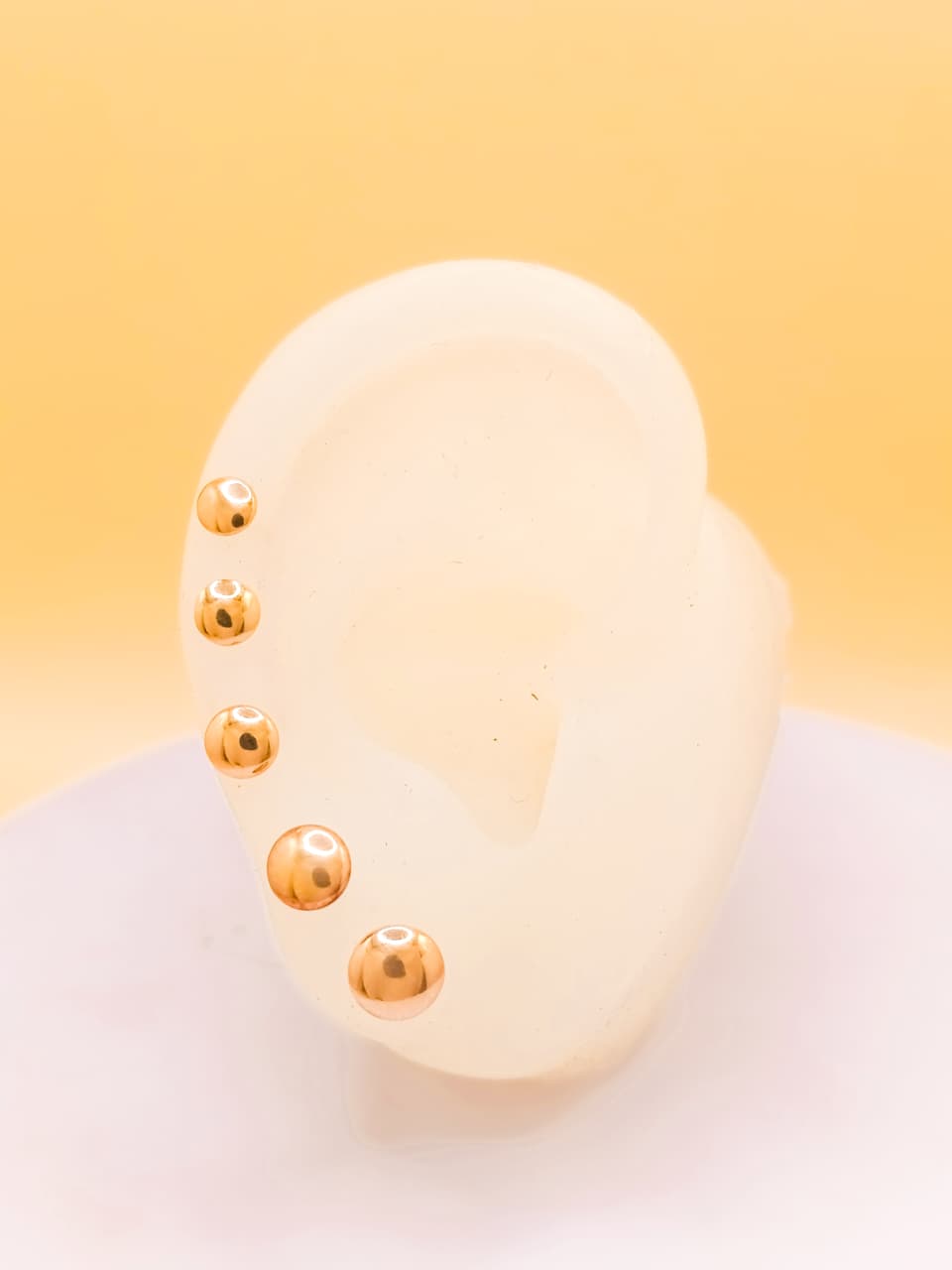 Aretes de oro 18k Lenteja reversibles - Image 4